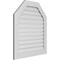 Ekena Millwork Octagonal Top Surface Mount PVC Gable Vent: Functional, w/ 3-1/2"W x 1"P Standard Frame, 32"W x 36"H GVPOT32X3601SF - alternate 5